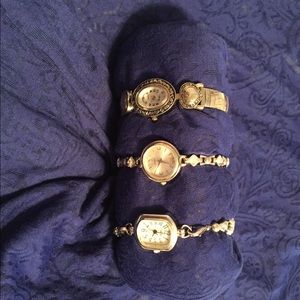 3 Pack Ladies Watches with New Batteries